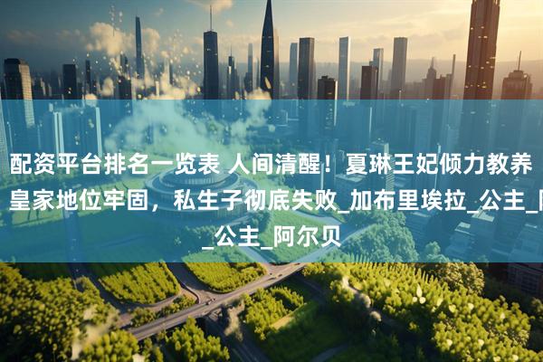 配资平台排名一览表 人间清醒！夏琳王妃倾力教养子女，皇家地位牢固，私生子彻底失败_加布里埃拉_公主_阿尔贝